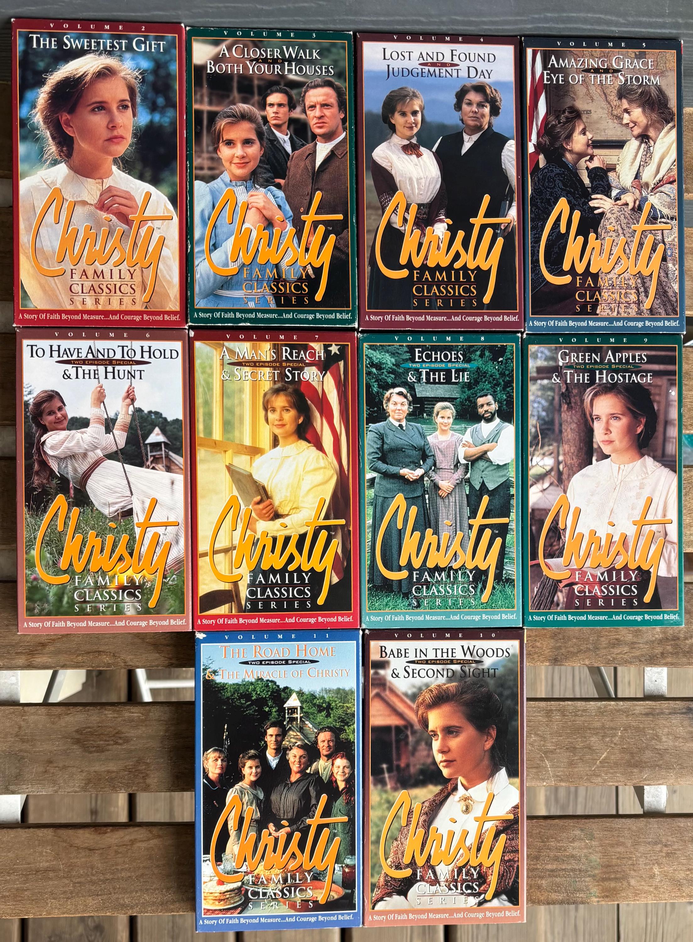 Christy Family Classics Series VHS Tapes Volumes 2-11 A Story of