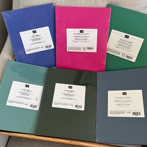 Stampin'Up! 8-1/2" x 11" gekleurd karton Papierverpakkingen Made in USA 24 vellen per verpakking NIP NRFP Factory Sealed