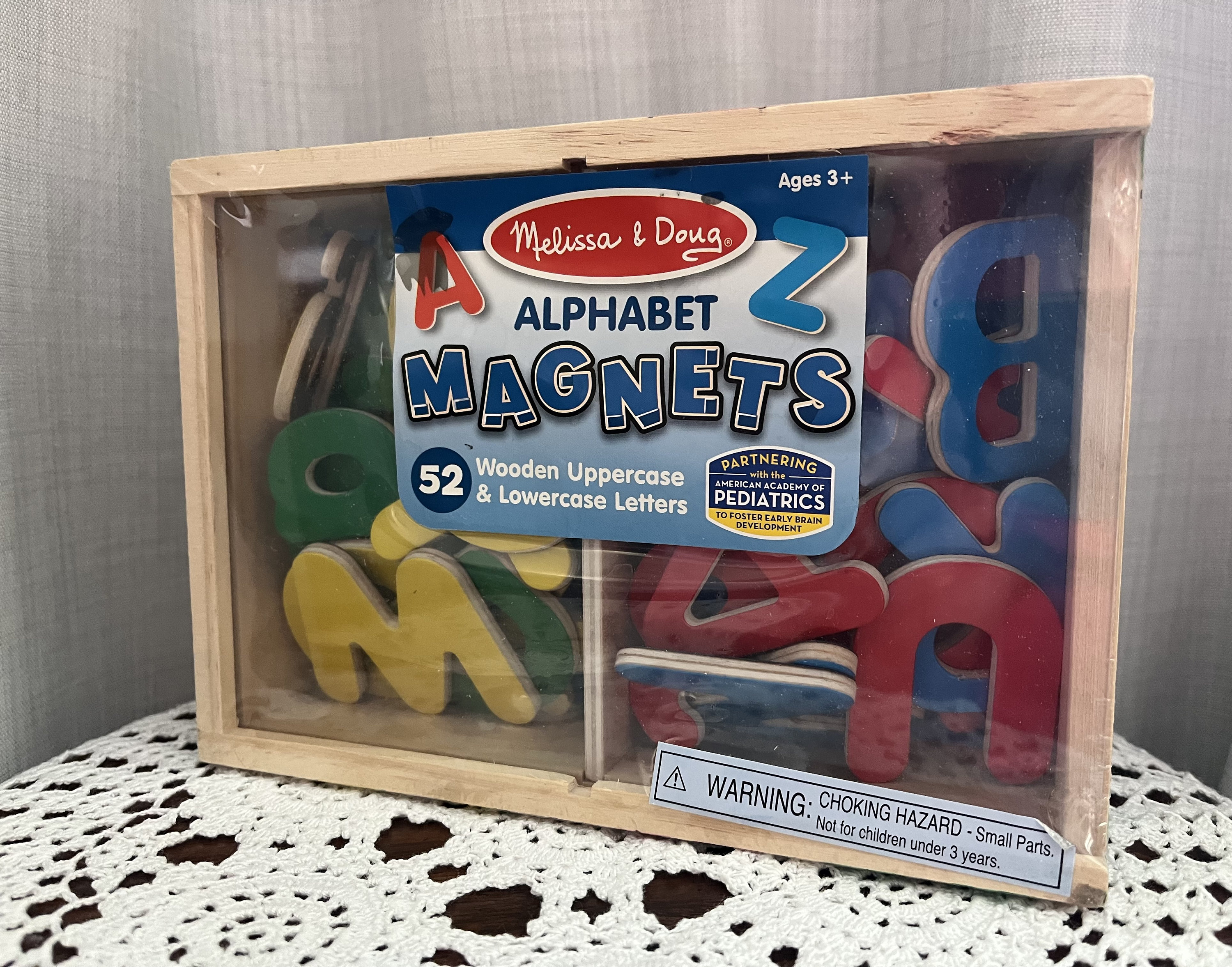 Melissa and doug wooden alphabet magnets sale