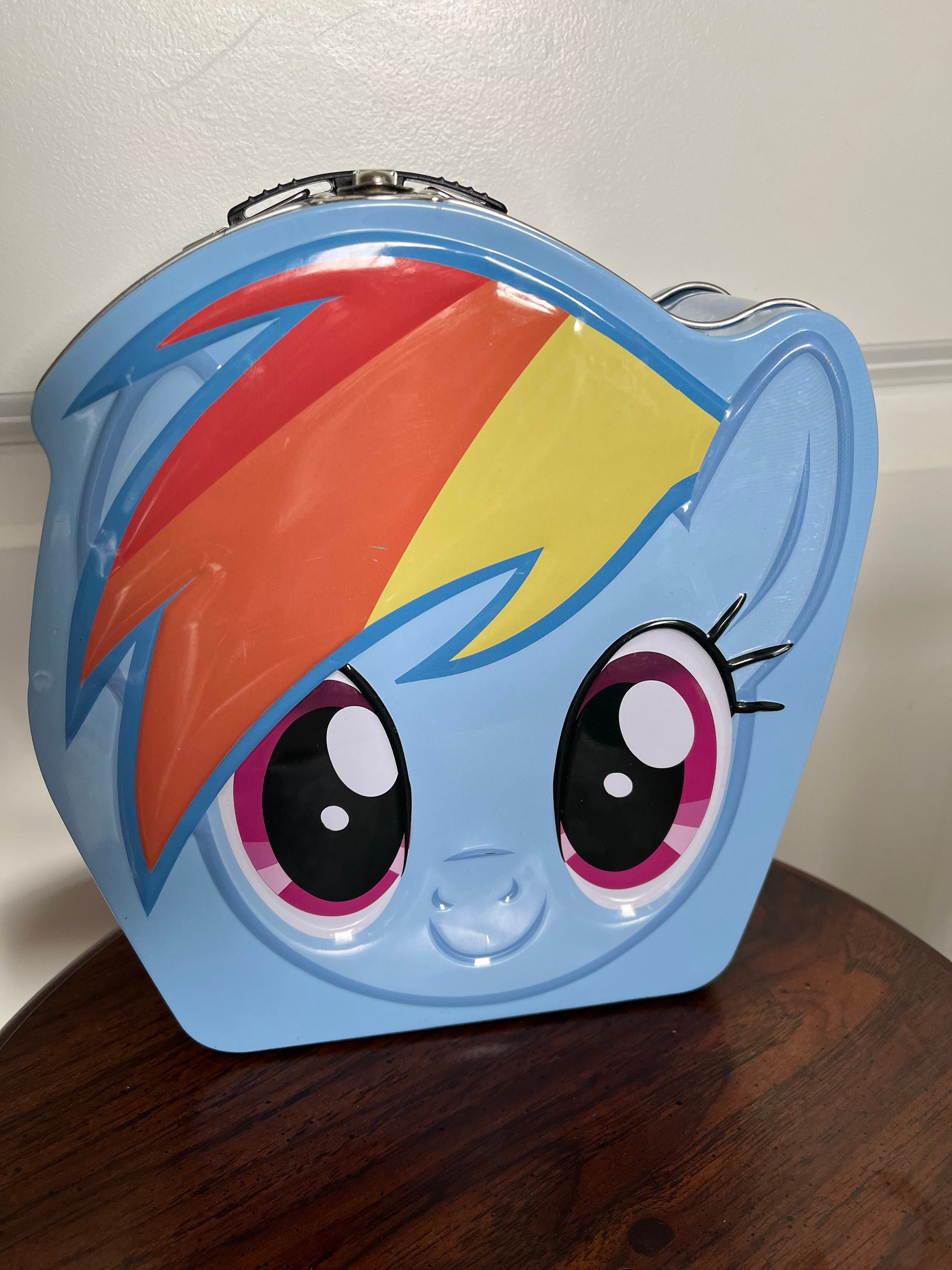 My Little Pony Girls School Backpack Lunch Box Set Rainbow Dash Pink Book  Bag