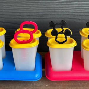 Tupperware Ice Tups Popsicle Freezer Molds Pink or Disney’s Mickey Mouse