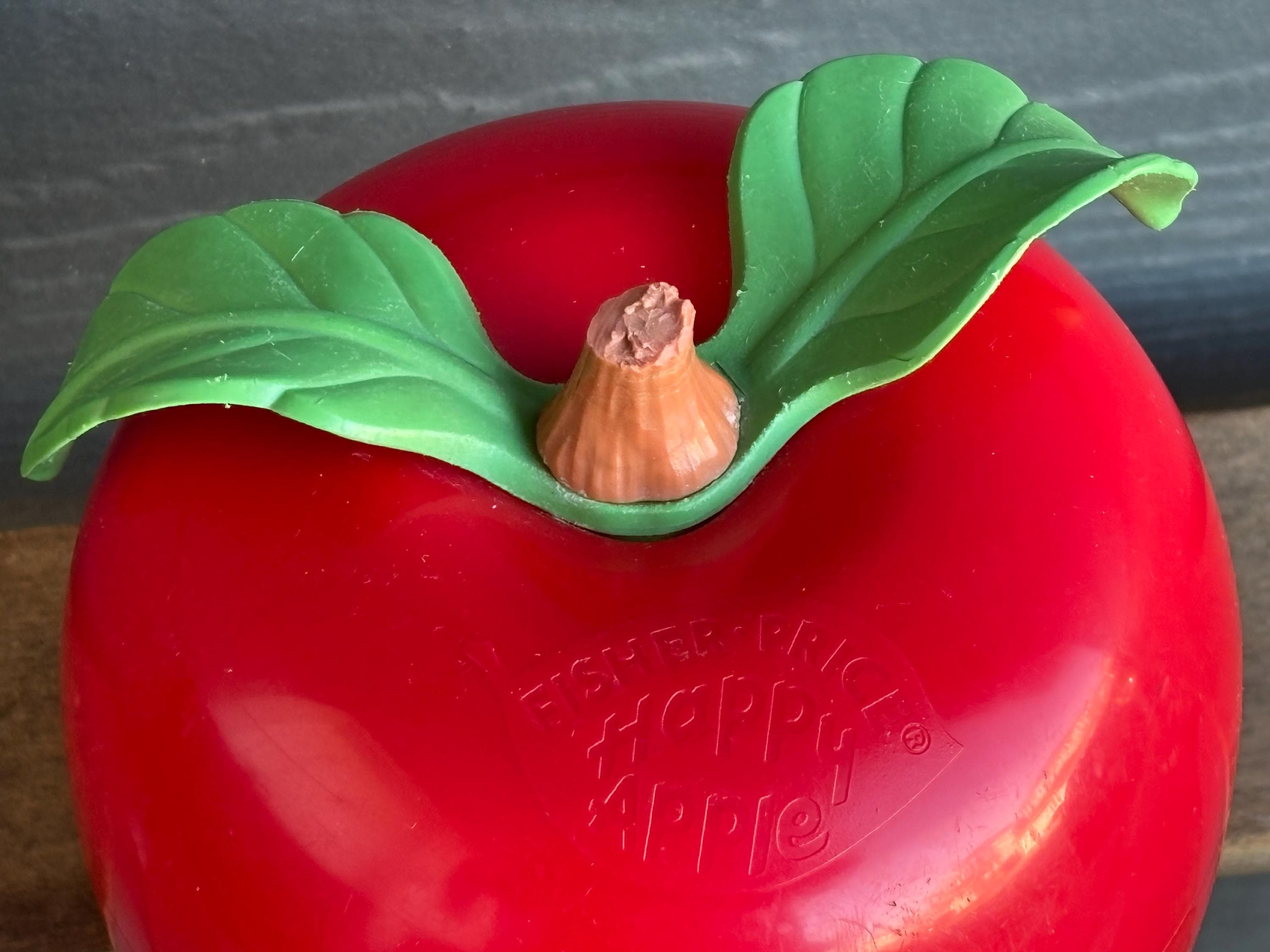 Vintage 1972 Happy Apple by Fisher Price Toys Weeble Wobble Roly