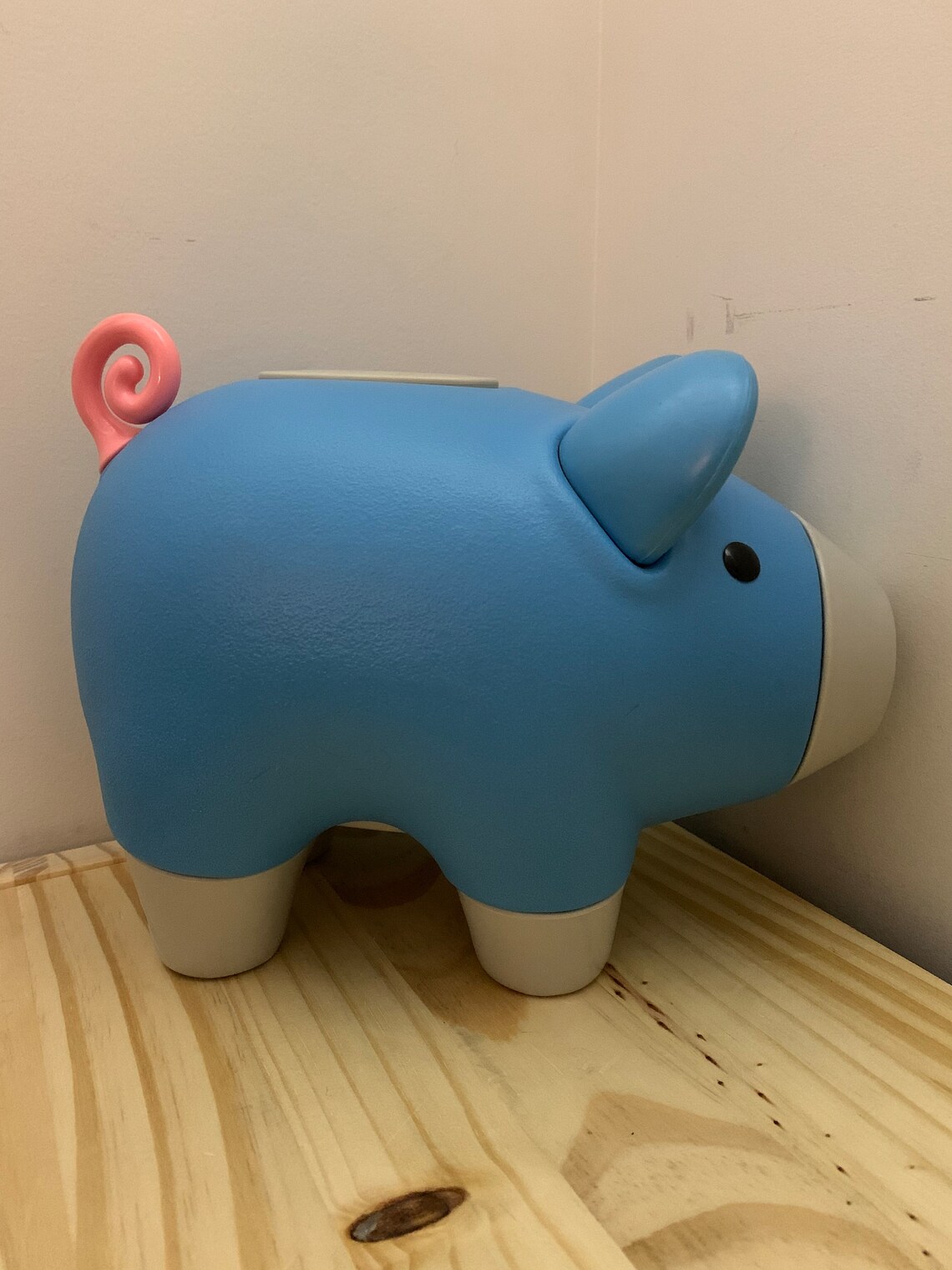 Vintage Little Tikes 1980s Blue Piggy Bank Money Bank for Kids Etsy