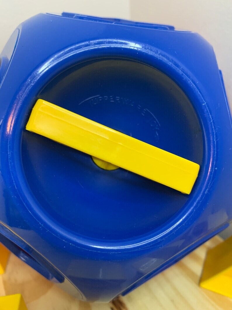 Vintage Tupperware Shape O Ball Complete Classic Tupper Toys Red and