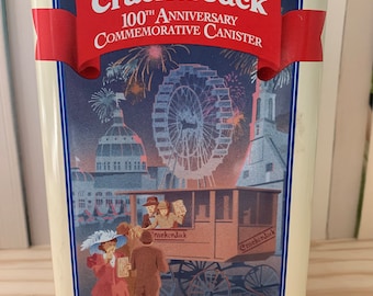 Vintage Cracker Jack Tin Celebrating 100 Years of Fun 1893