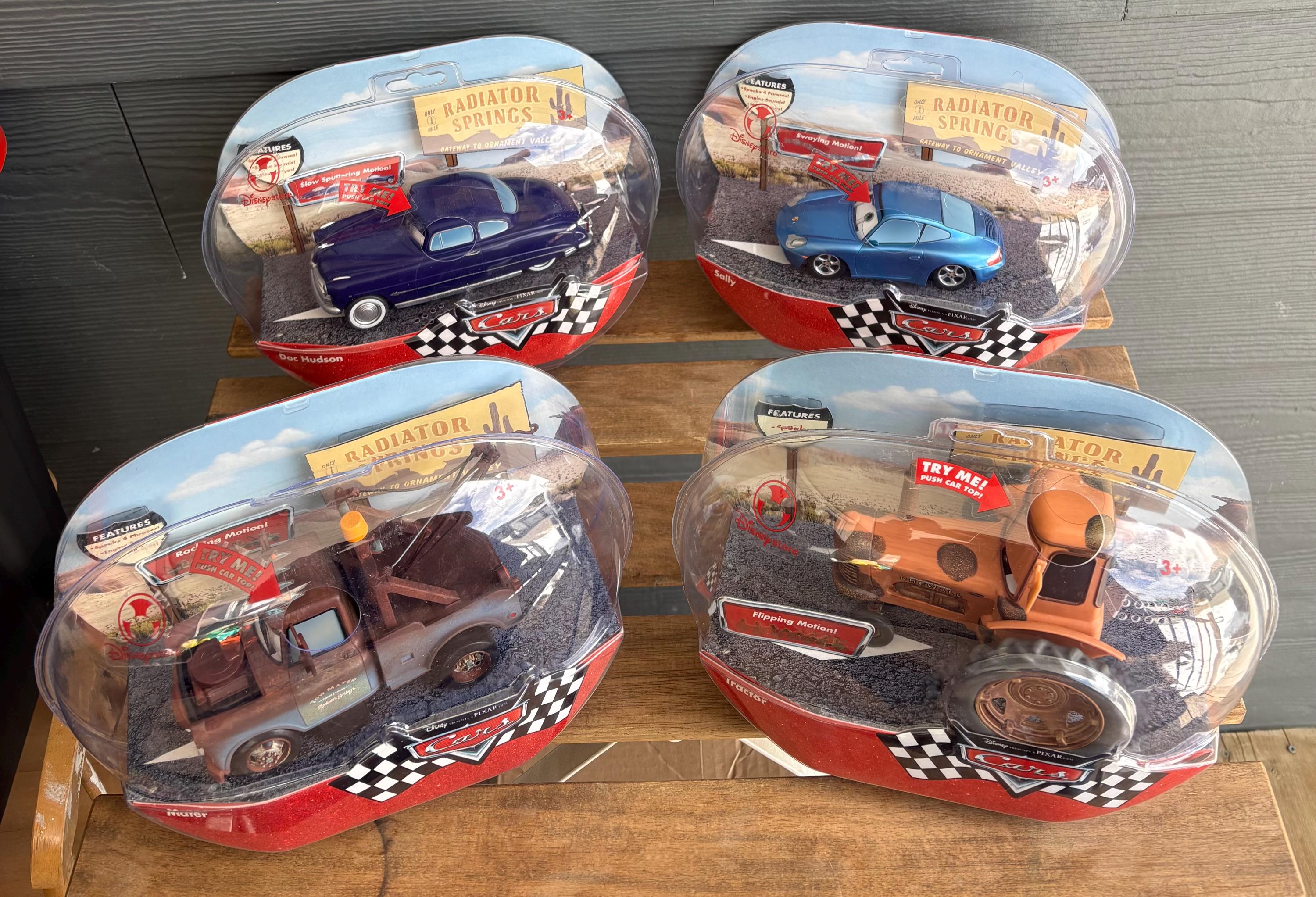 Vintage 2006 Disney Store Collectible Cars Pixar Movie Toys NIP