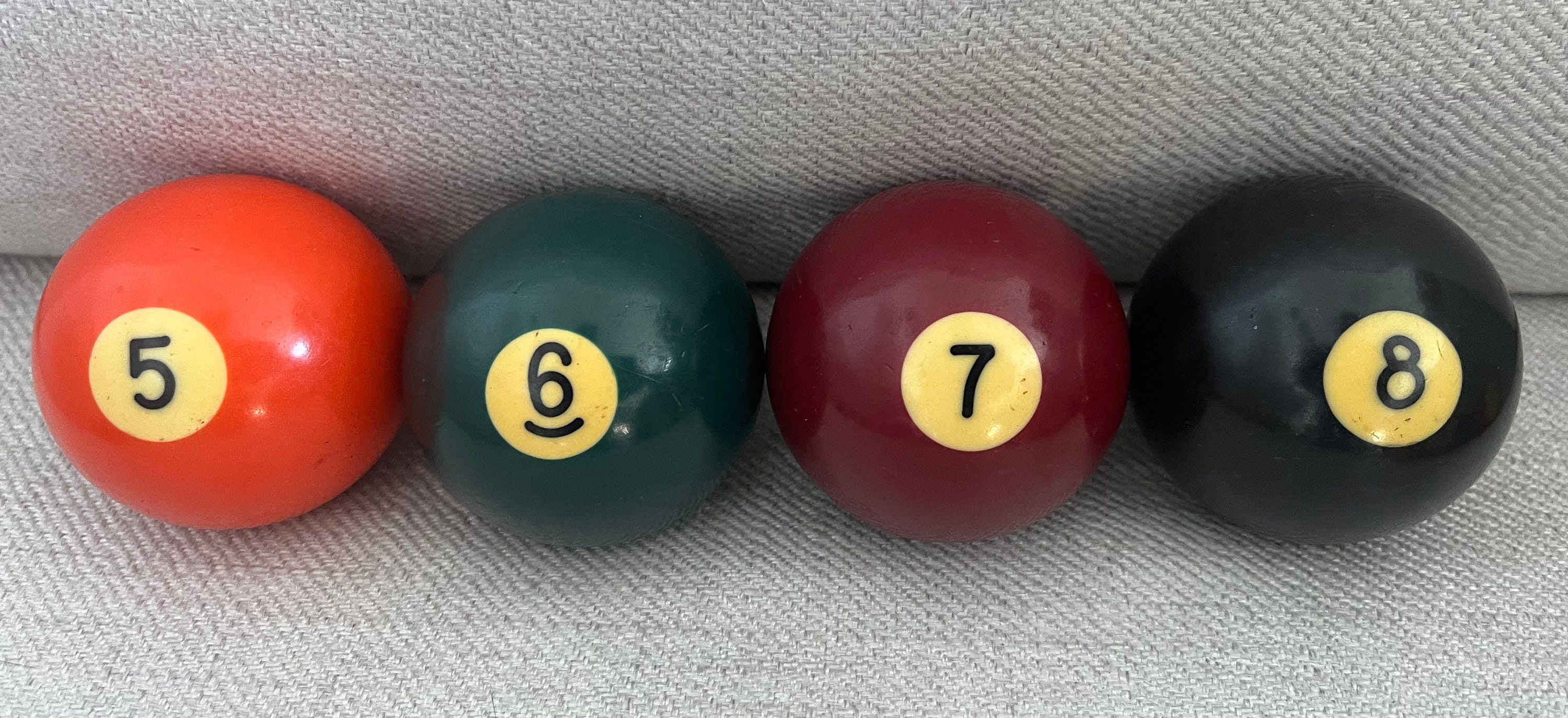 Rustic Pool Balls Vintage Billiards Pool Balls Each Sold Separately MCM Bakelite Pool ...