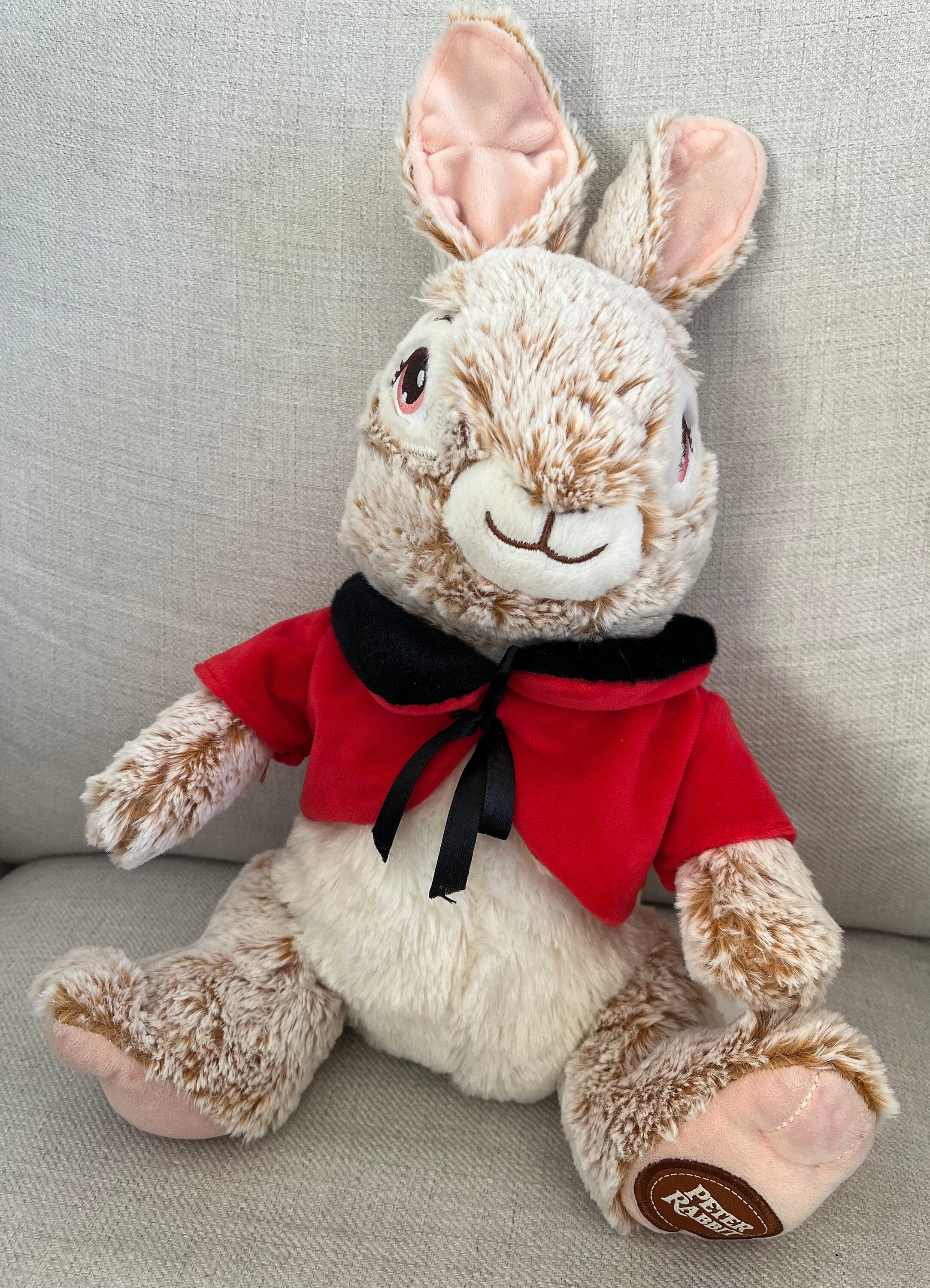Lily Bobtail Peter Rabbit Friend With Red Coat 13” Tall Plush