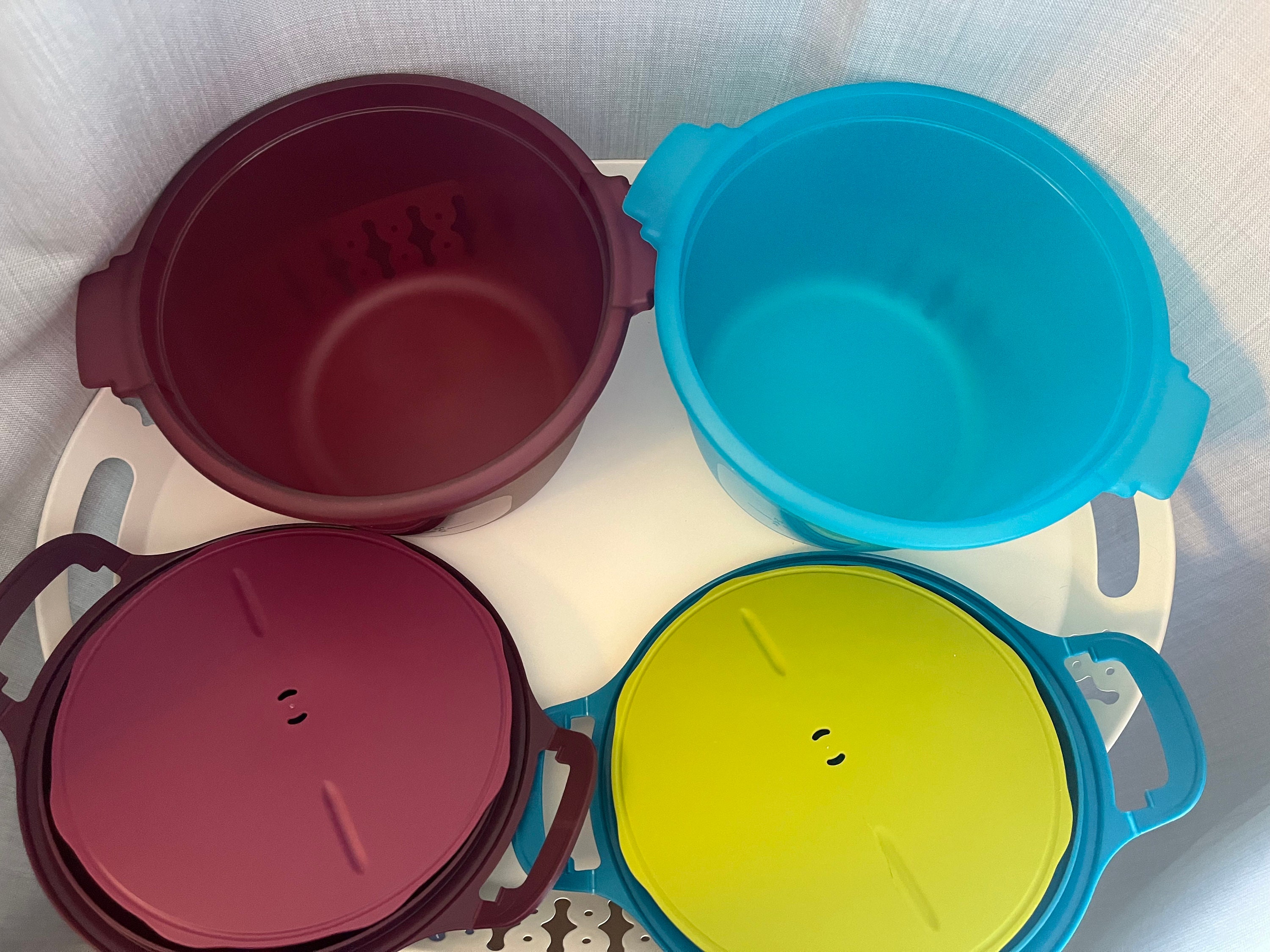 Vintage Tupperware Microwave Rice Cooker 2.2L, With Foam Catcher
