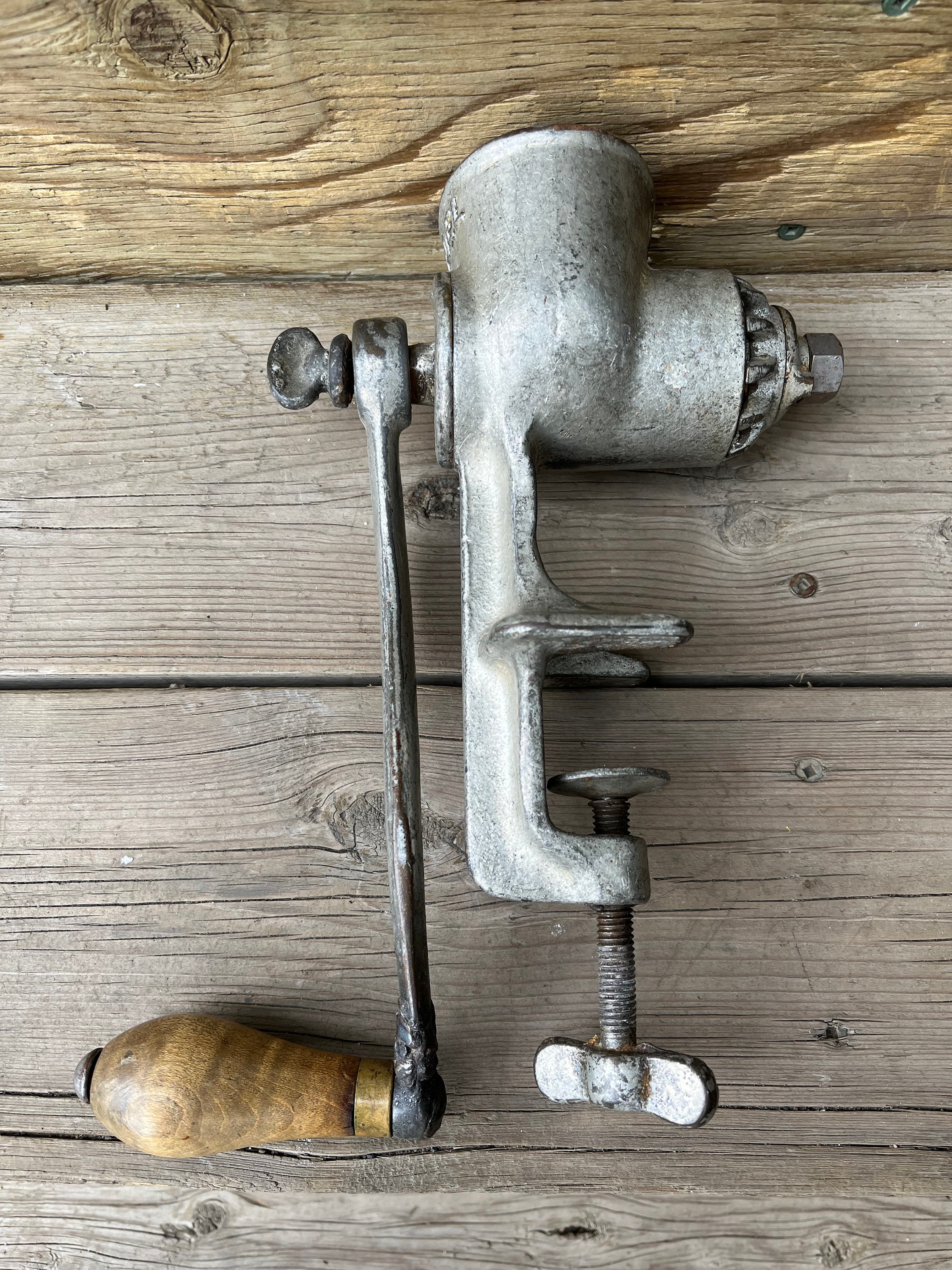 Vintage Meat Grinder No 5 Meat Cooking Farm to Table Homestead