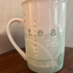 Vintage Starbucks Coffee Mug Tea Cup 1998 Green & White