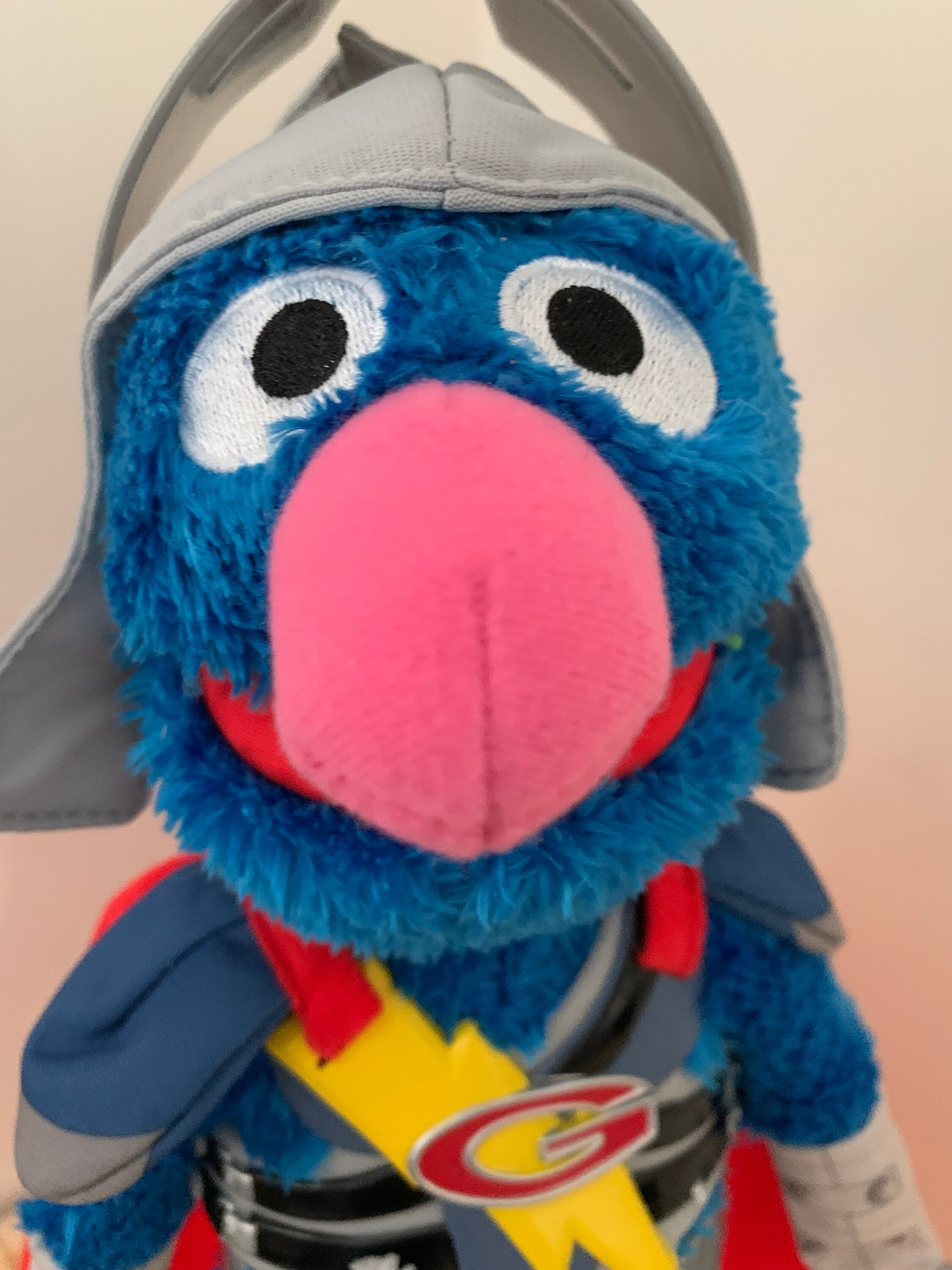 Sesame Street's Super Grover 2.0 Hasbro Talking Blue Plush Battery