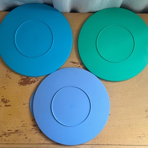 Vintage Tupperware 10” Impressions Lid Replacement Seal Only 3092 Choose from Blue or Green