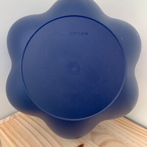 Tupperware Bottom Vintage Blue Tupperware 14” Chip and Dip Tray Set 4624A-1 With Lid ...