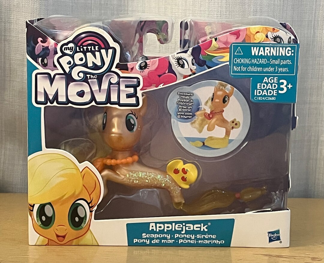 My Little Pony the Movie Seapony Hasbro Ages 3+ Applejack. NIB NRFB - Etsy