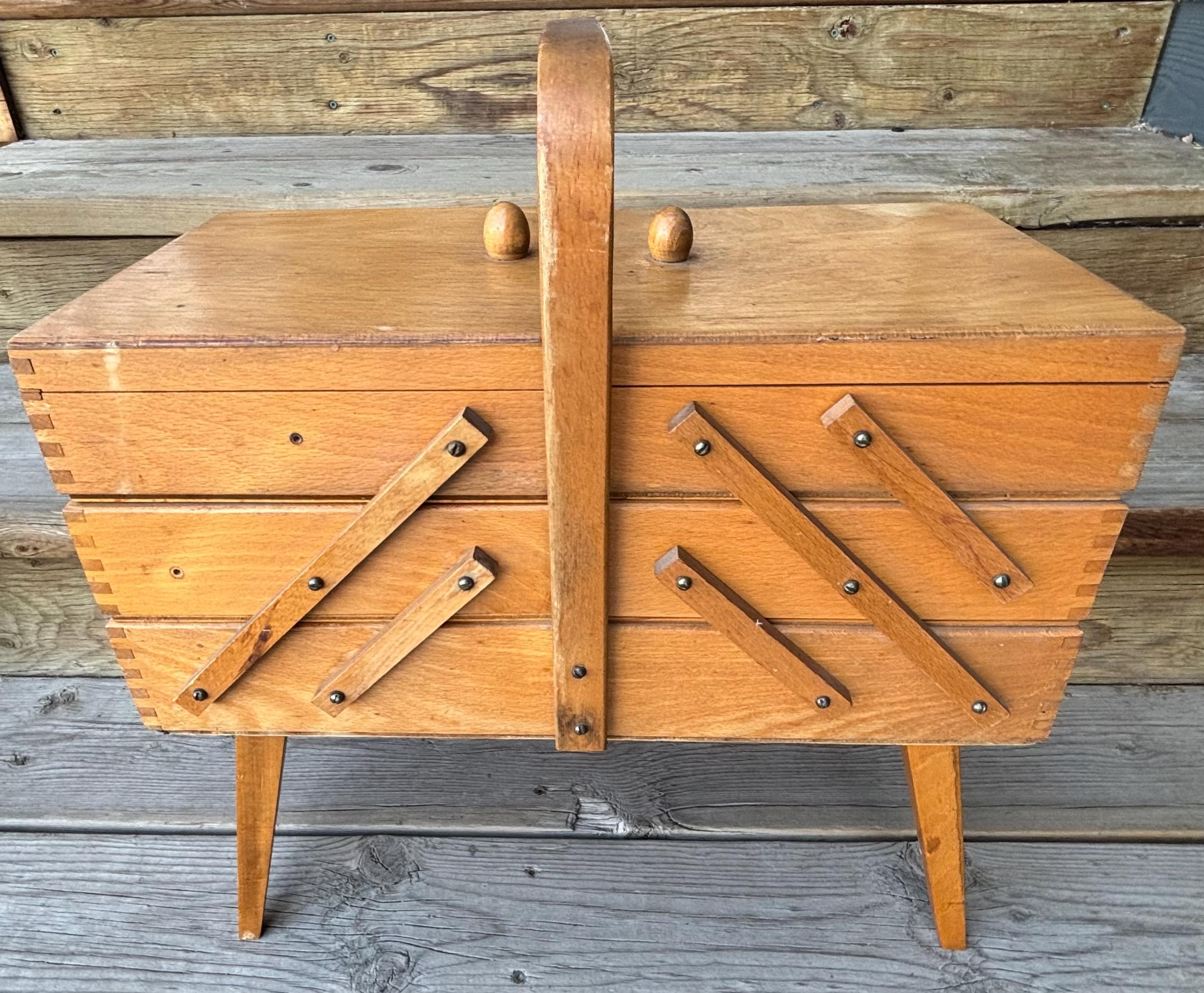 Mcm Sewing Box - Etsy Canada
