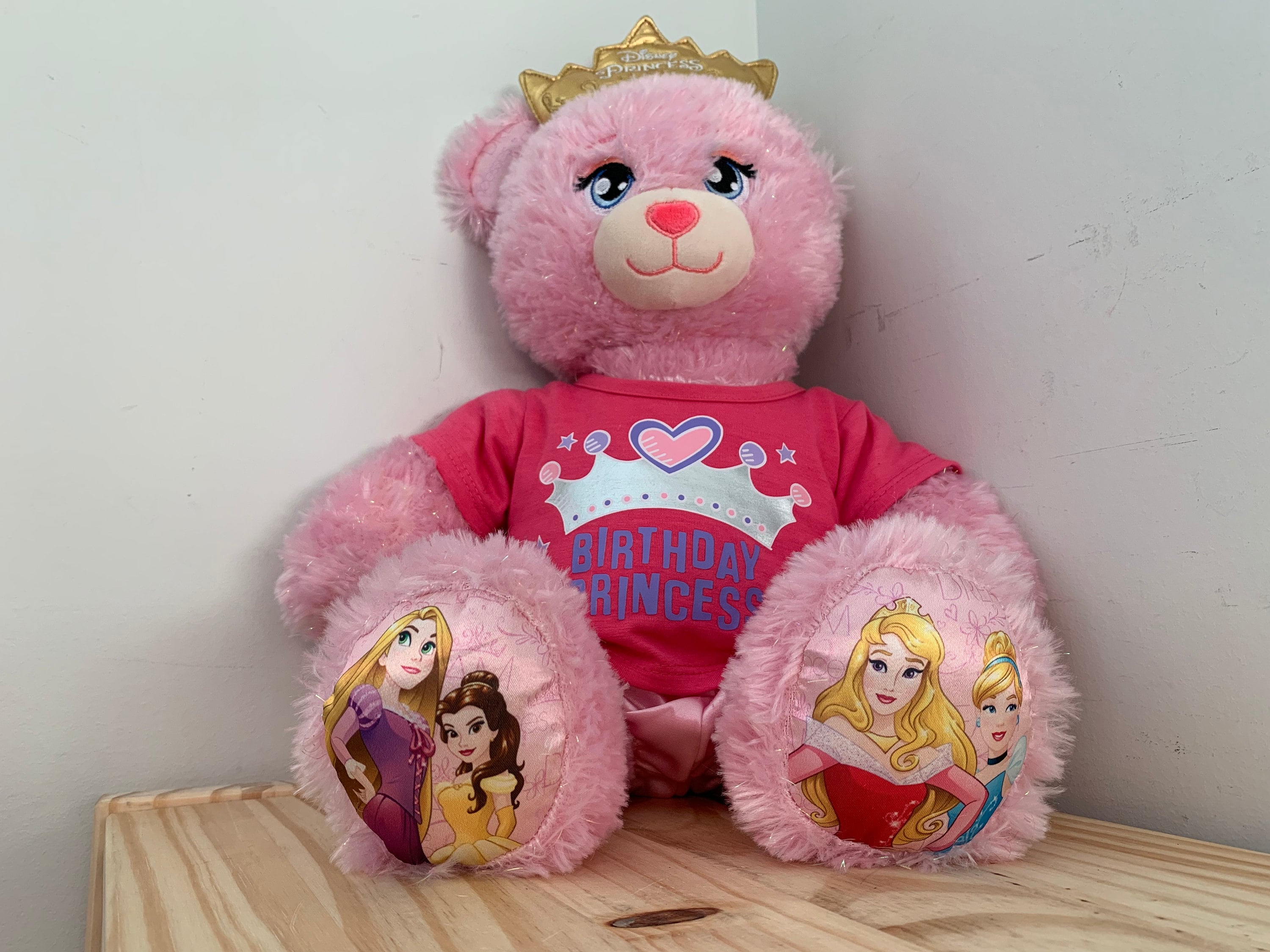 build a bear princess dress Build A Bear Workshop Disney Princess PINK DRESSED BEAR Plush 17" Tall