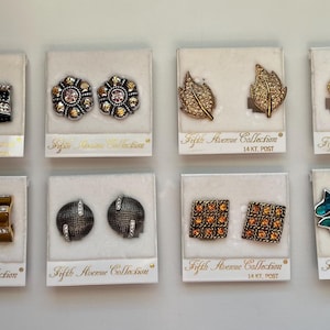 ピアス Brass Rhinestone Tiger Eye Clip On Earrings Iosselliani Brass Rhinestone Tiger Eye Clip On Earrings