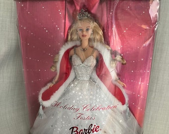 Vintage 2001 Special Edition Holiday Celebration Christmas Barbie Doll NRFB