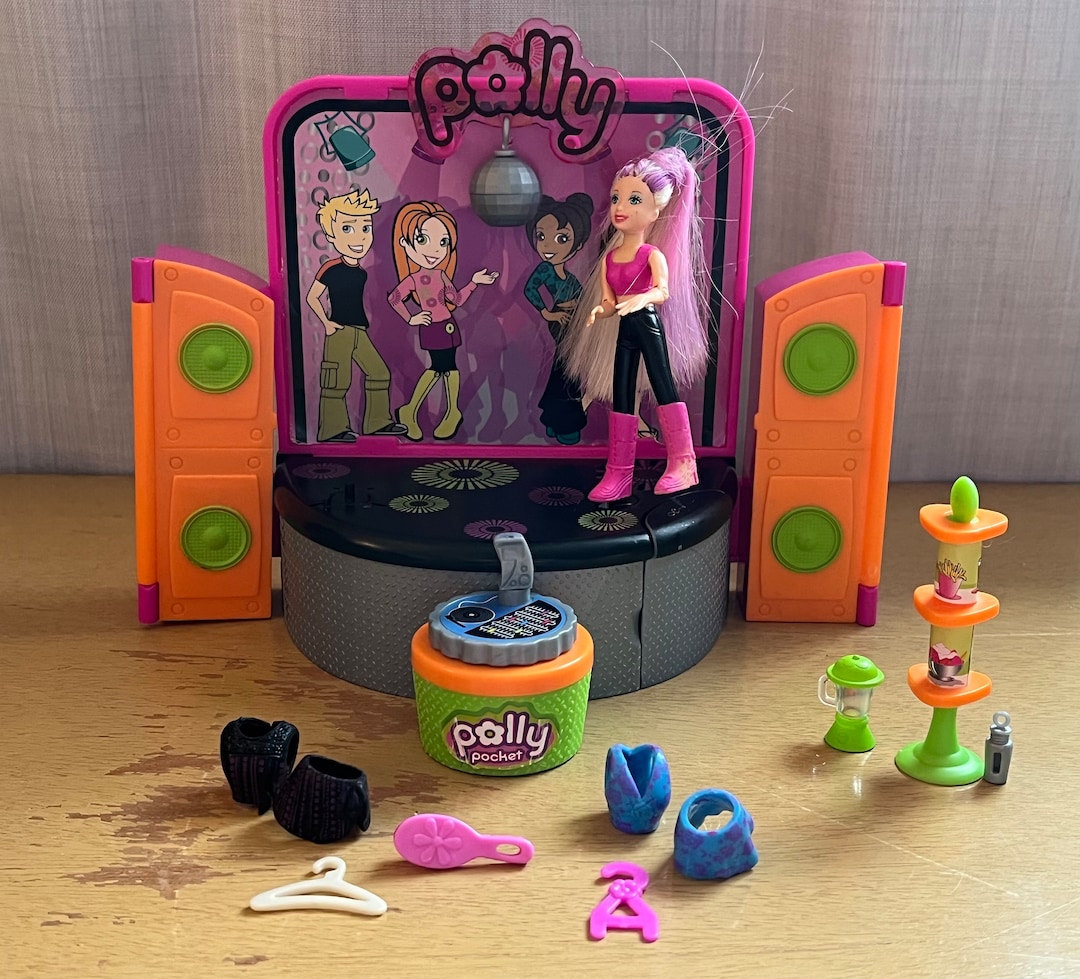 Polly Pocket Vintage Dance Groove Concert Stage Playset With