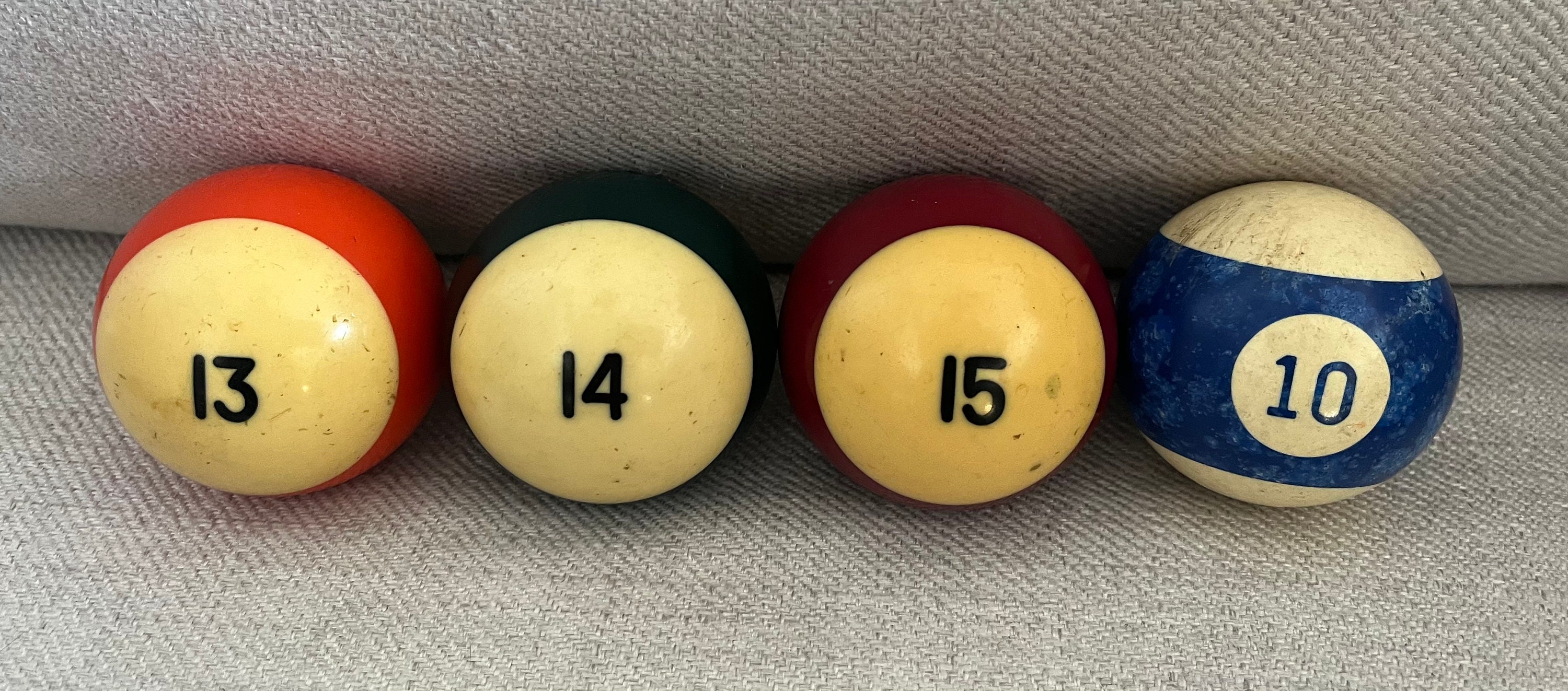 Lot De 2 Jeux De Boules De Billard Vintage – Tailles Diverses – Pièces Détachées