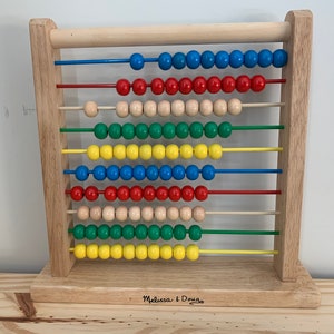 Melissa und Doug Holz Spielzeug Abacus Lernspielzeug Montessori Vorschule Lernspielzeug