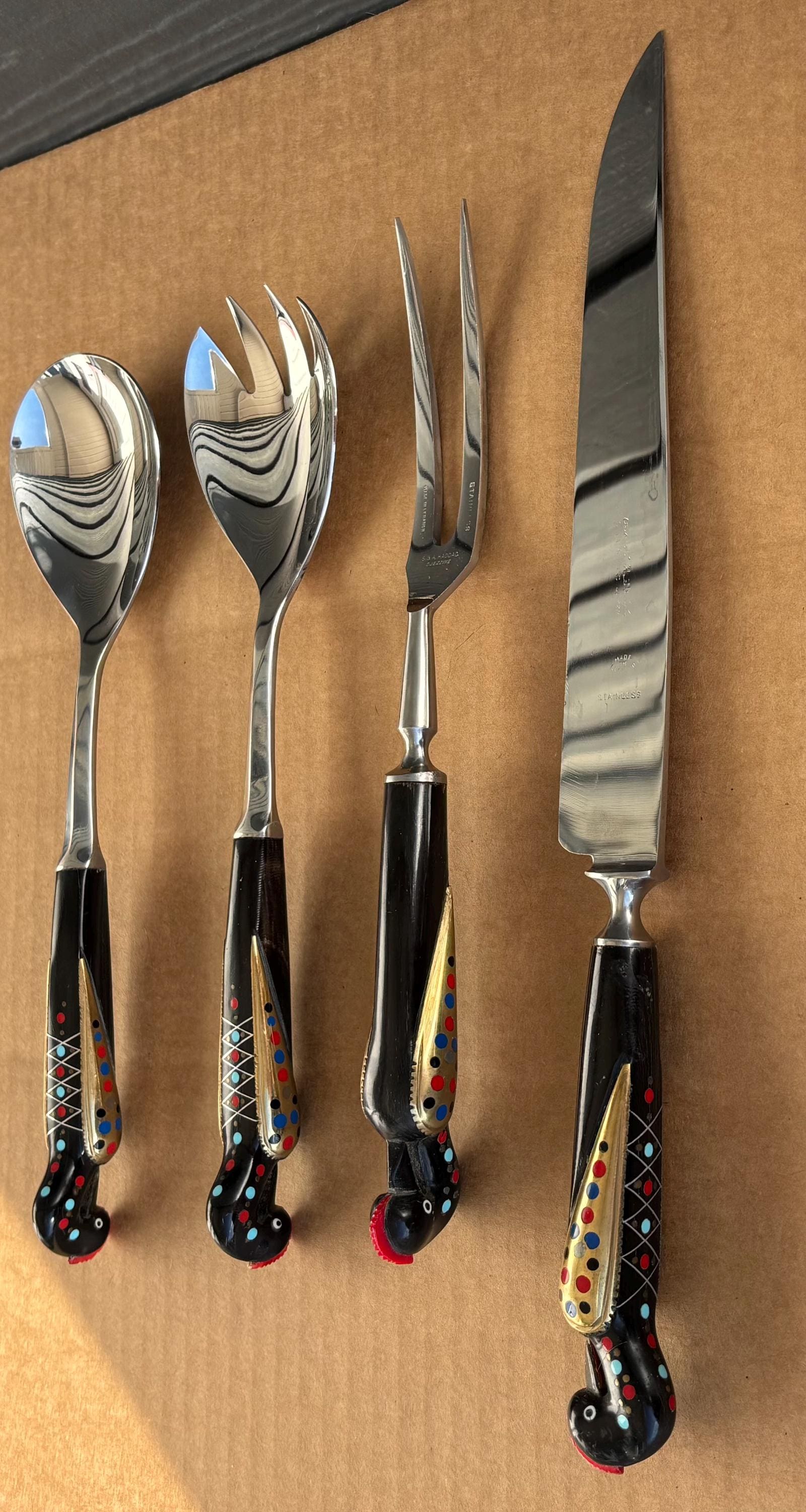 Alfred Haddad Cutlery Set 4 Piece Serving Set Jezzine Phoenix