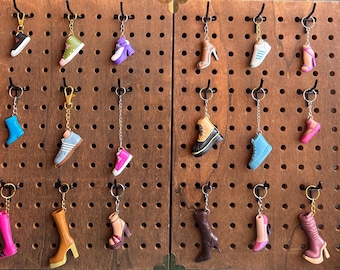 Handmade Doll Shoe Keychain