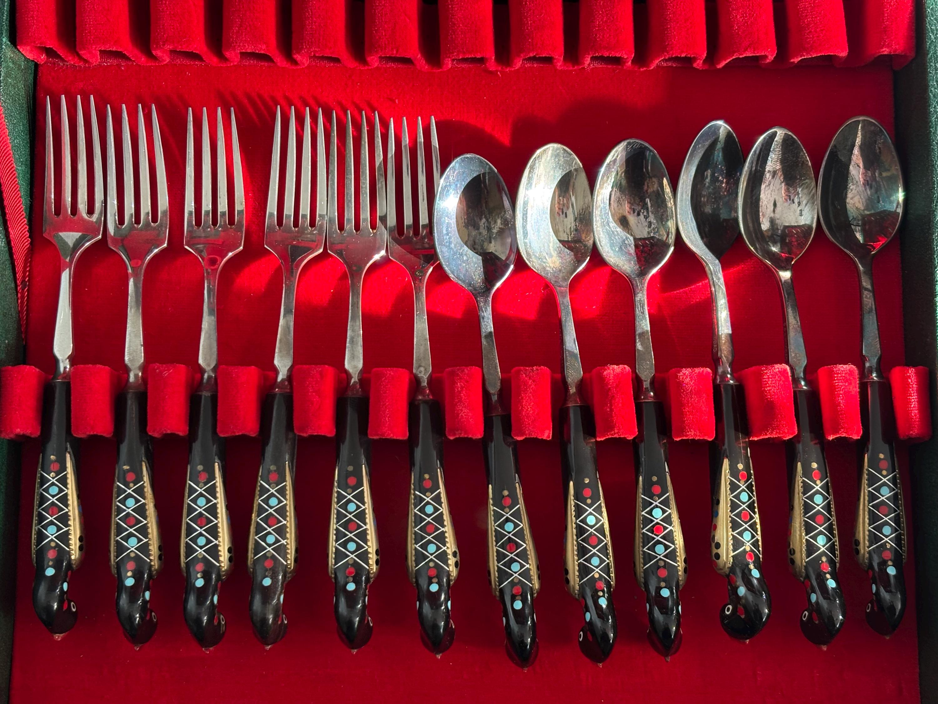 Alfred Haddad Cutlery Set 18 Pieces Jezzine Phoenix Firebird