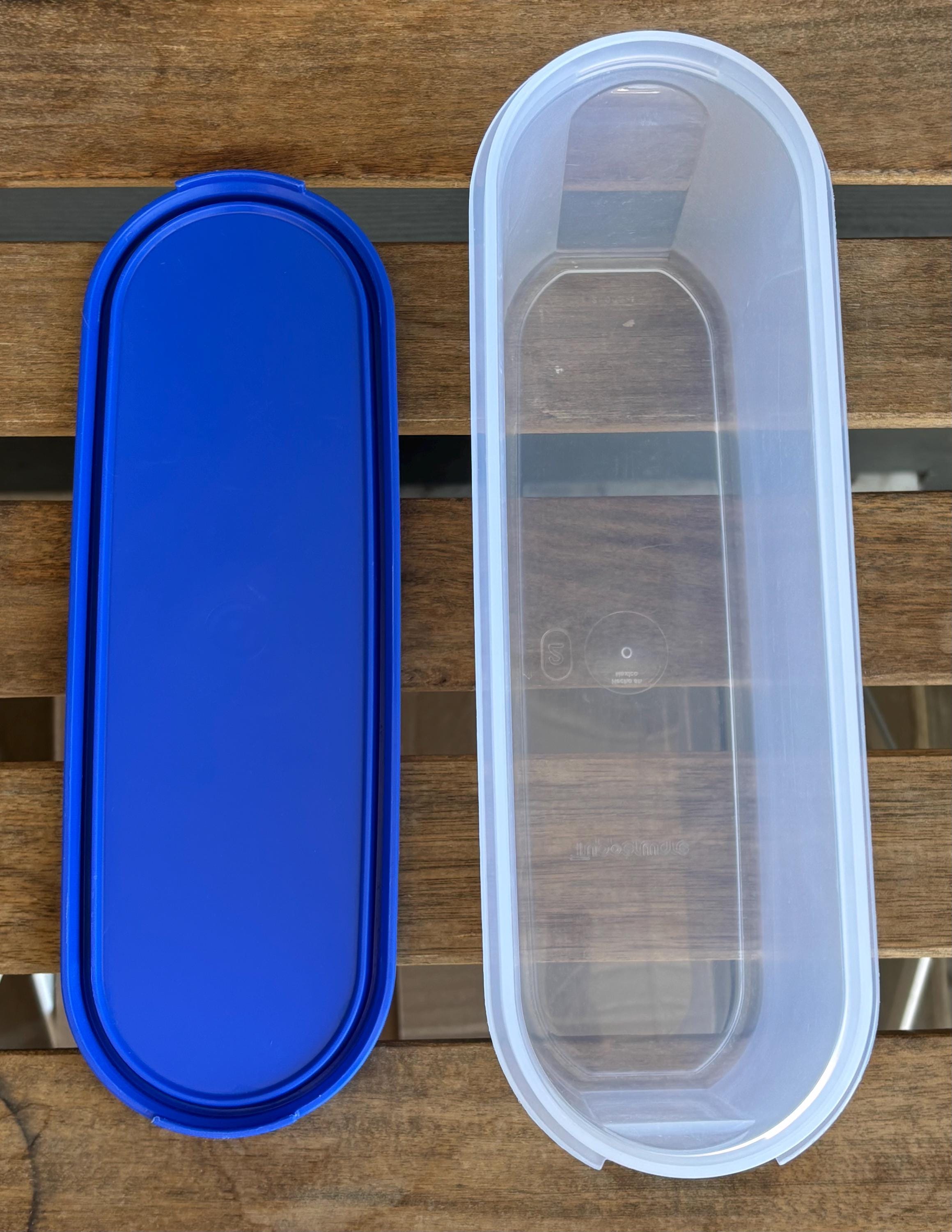 ヴィンテージ タッパーウェア モジュラーメイト クリア ロイヤルブルー