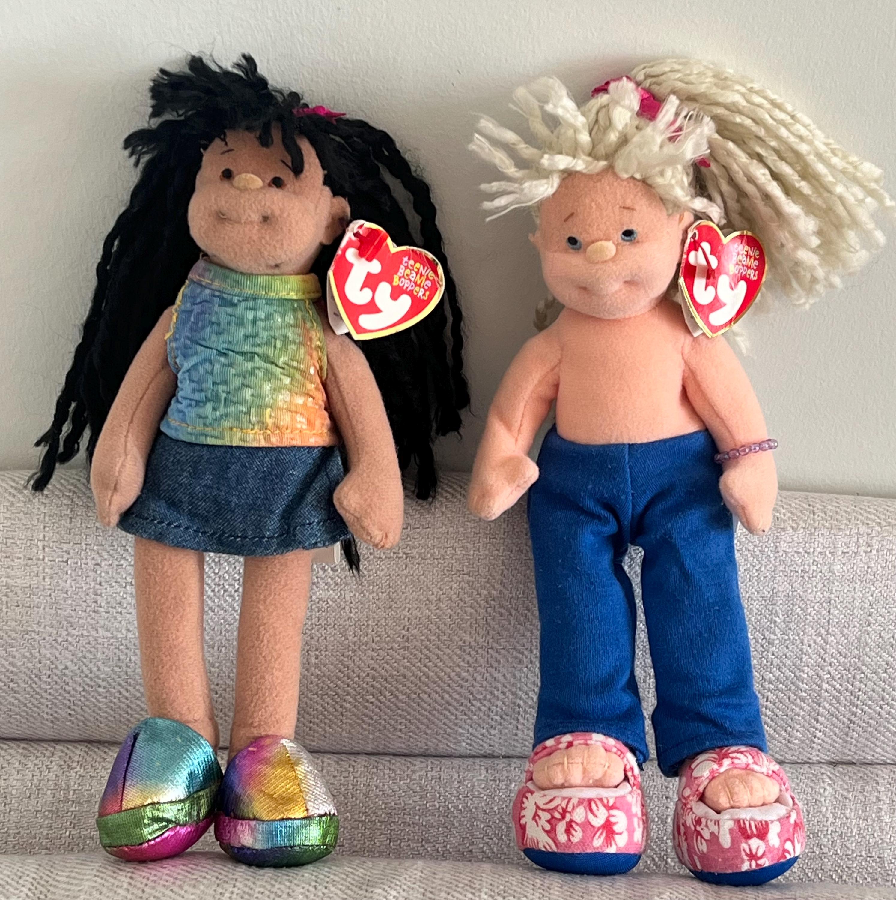 Vintage 90s Ty Teenie Beanie Boppers 8” Dolls: Jazzy Jessie or