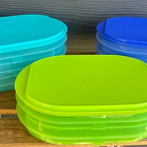 Tupperware Deli Keepers 5102A/5103A Fridge Stackables