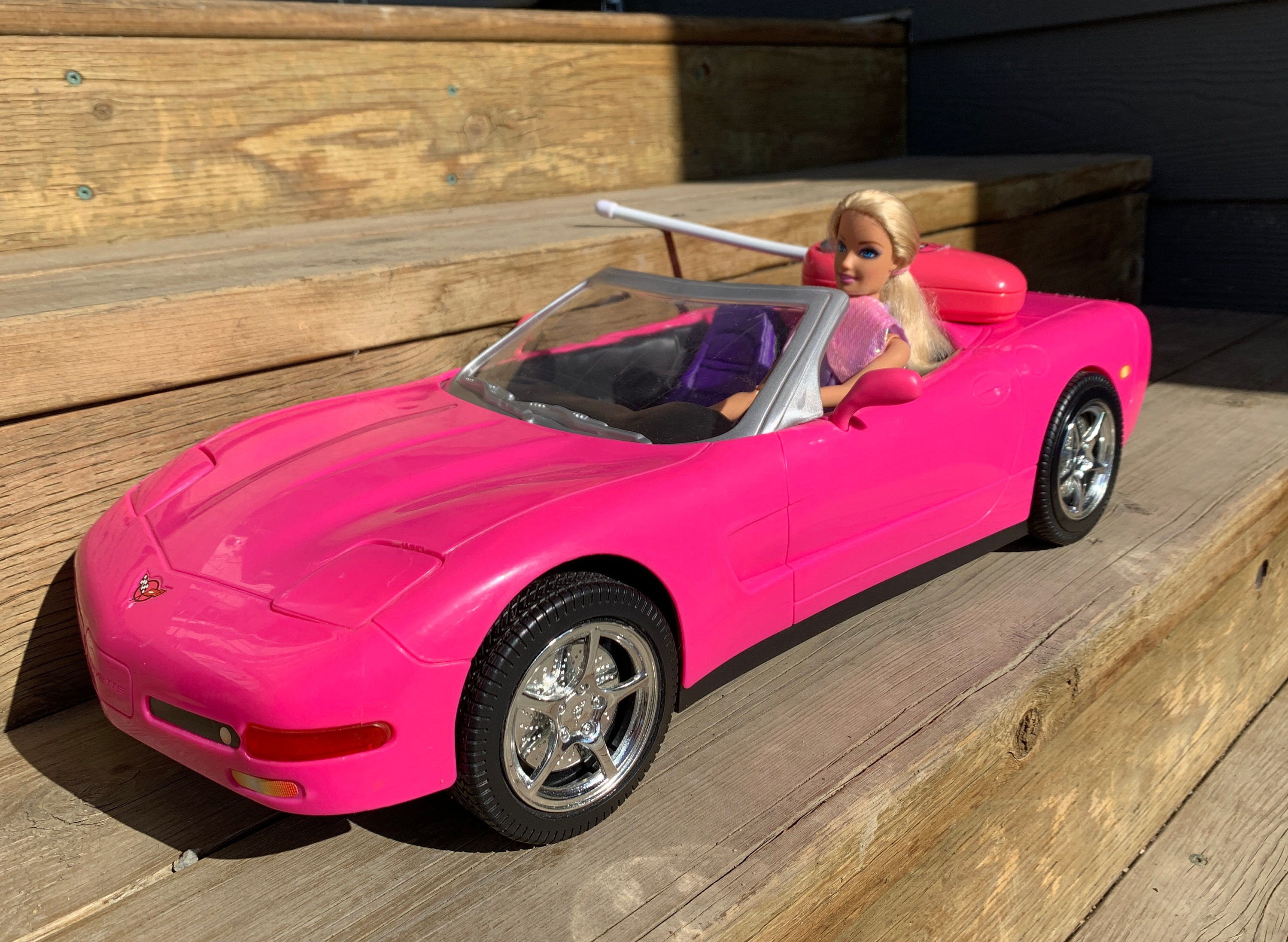 HOT WHEELS R/C BARBIE CORVETTE REMOTE CONTROL CAR FROM 'BARBIE: THE MOVIE'  - The Toy Book