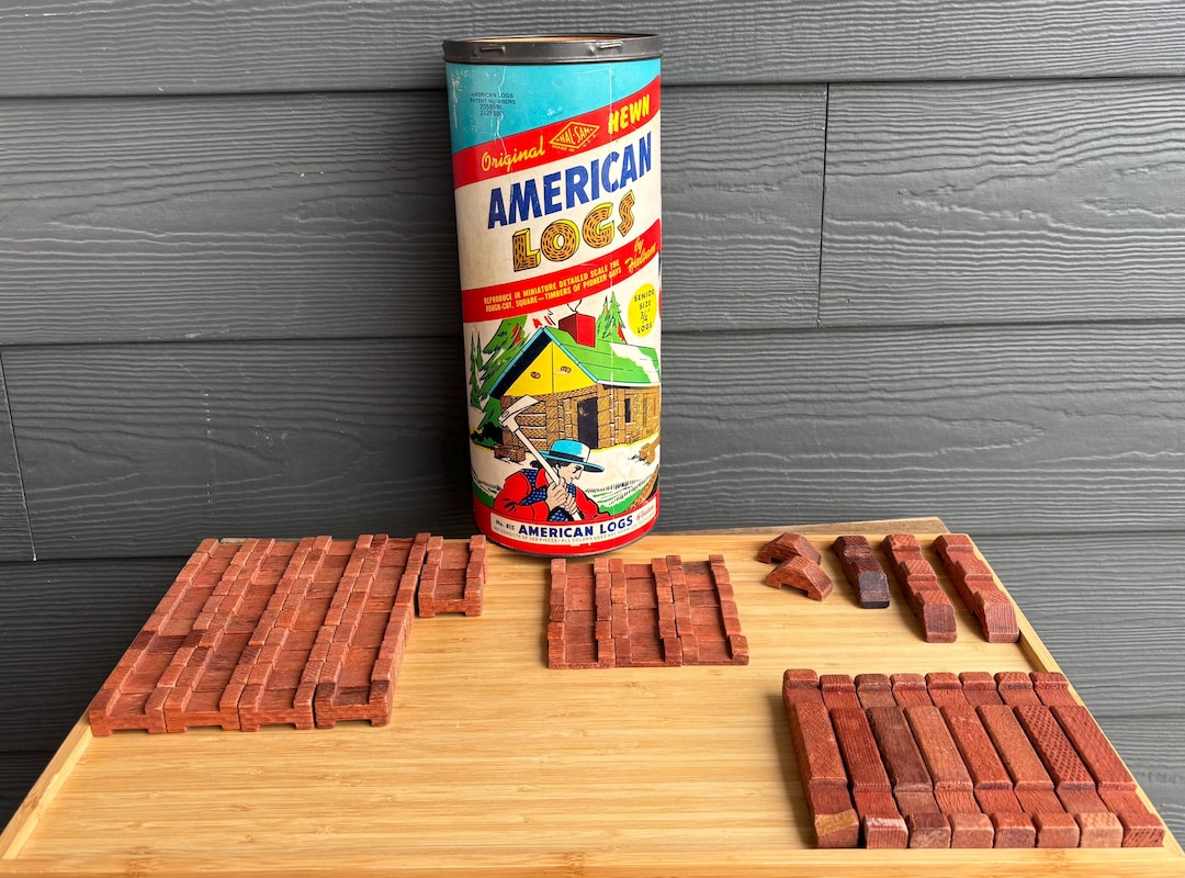 Mid Century American Logs by Hal-sam Toys Made in USA - Etsy