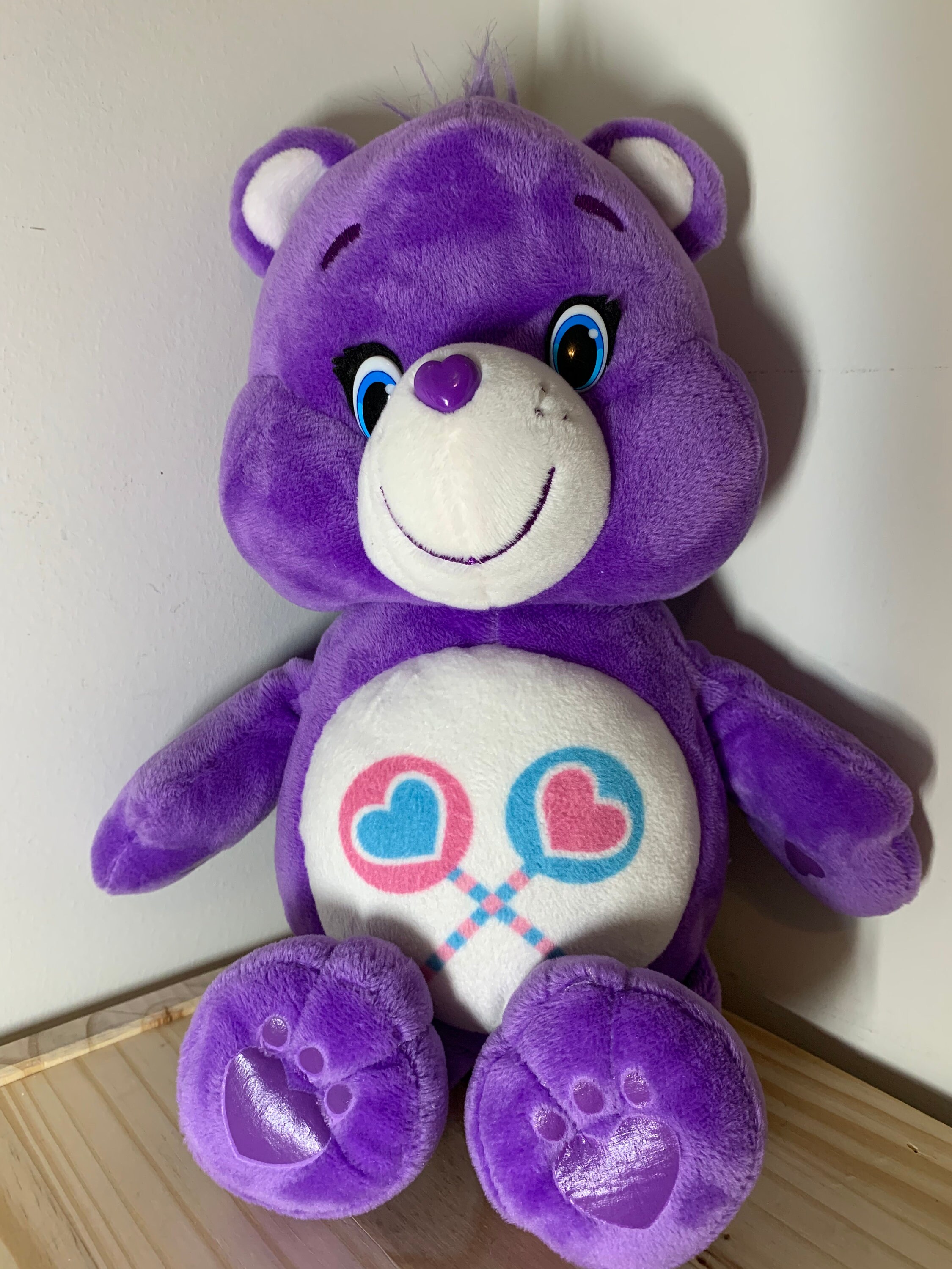 purple care bear rainbow
