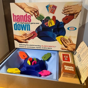 Jeu de 1964 haut de gamme « The Slaphappiest Game Ever » mettant en vedette le Slam-O-Matic coloré et passionnant ! par Ideal Toy Co