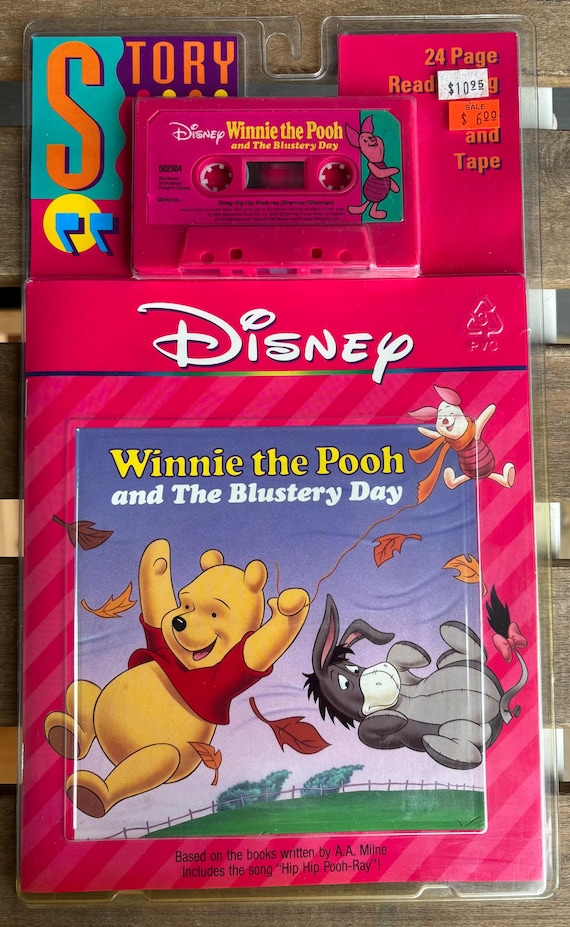 1990年製 ディズニー くまのプーさん カセットテープ＆読み聞かせ絵本