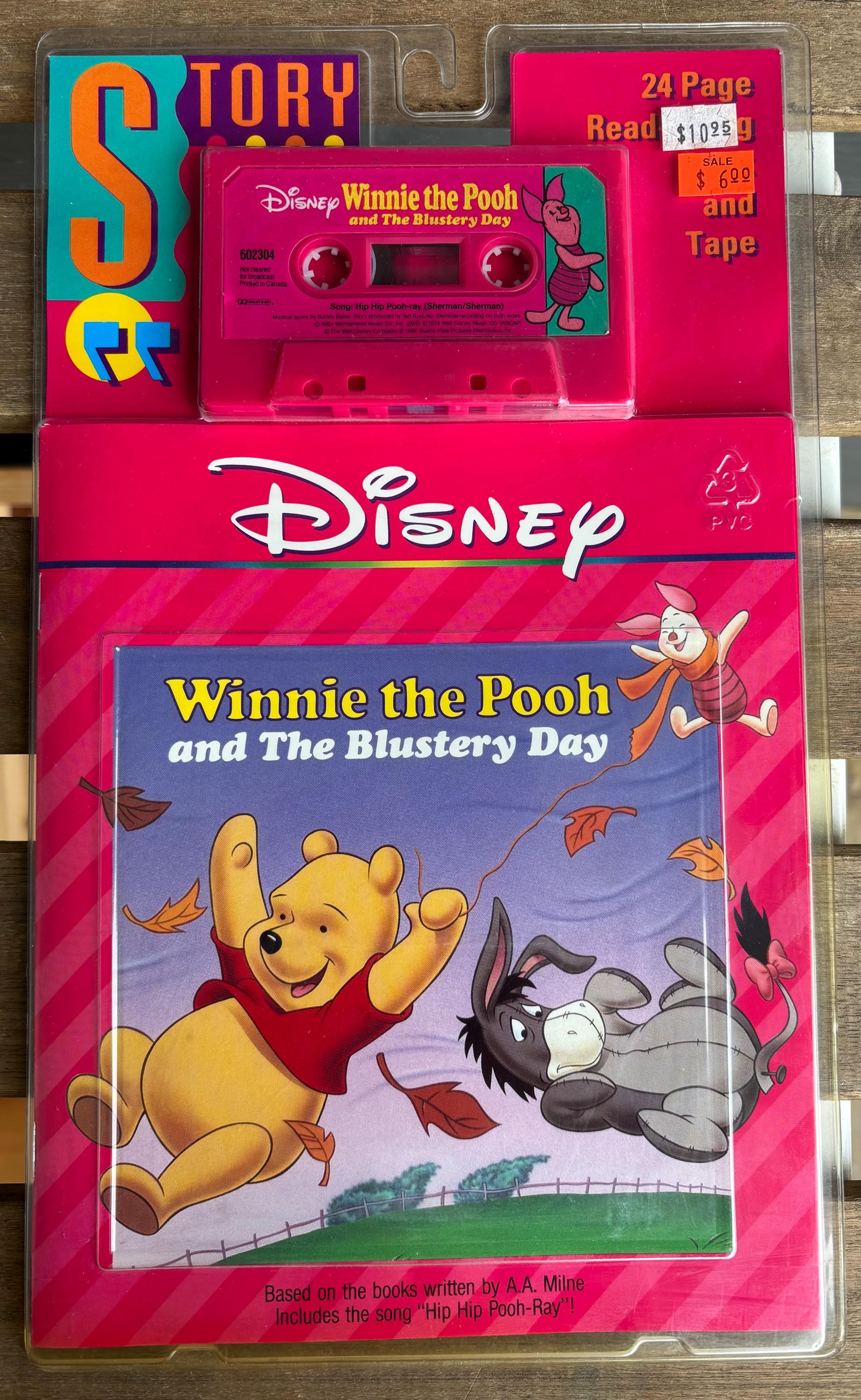 Vintage 1990 Disney Winnie the Pooh Cassette & Read-along Book