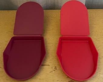 Vintage Tupperware Tea Time Helper Tea Bag Squeezer with Double Pour Spouts 1931 Choose between Raspberry or Plum