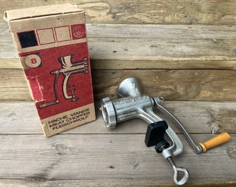 Vintage Alfa 1 Meat Grinder with Original Box Working Condition Food Maker