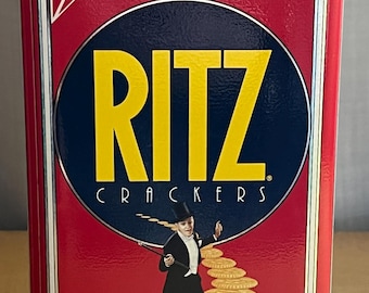 Vintage 1990 Special Edition Christie's Ritz Cracker Tin “puttin