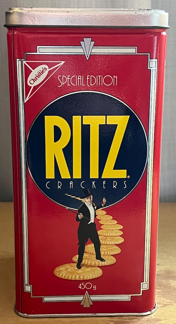 Vintage 1990 Special Edition Christie's Ritz Cracker Tin “puttin