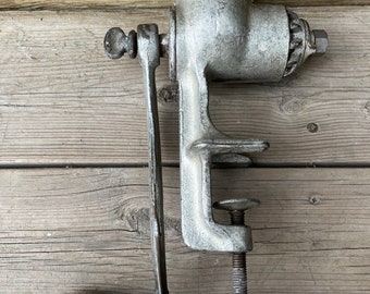 Picadora de carne vintage n.º 5, cocina de carne de la granja a la mesa, decoración de casa de campo