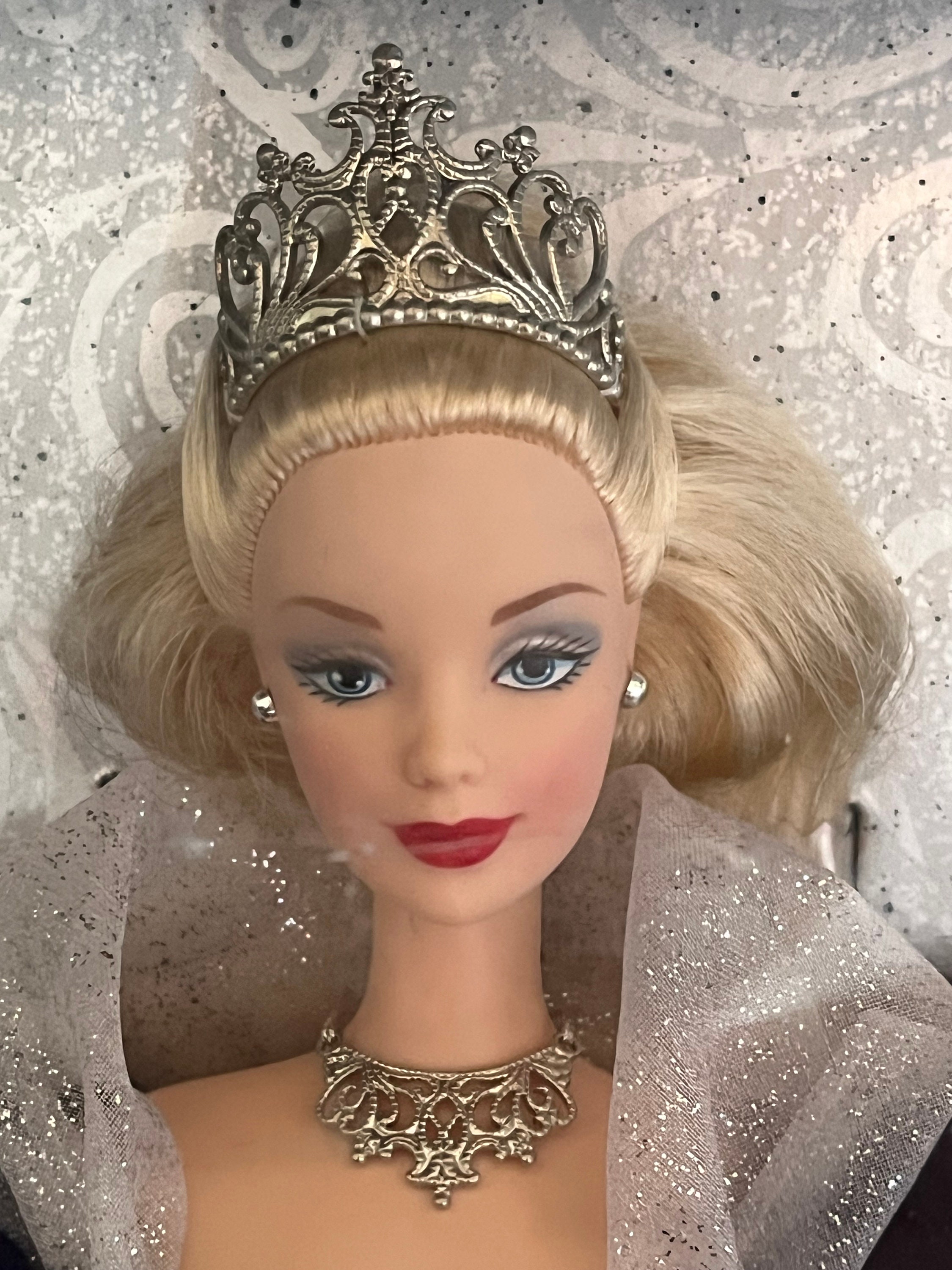 Vintage Y2K Millennium Princess Barbie With Blue and Silver