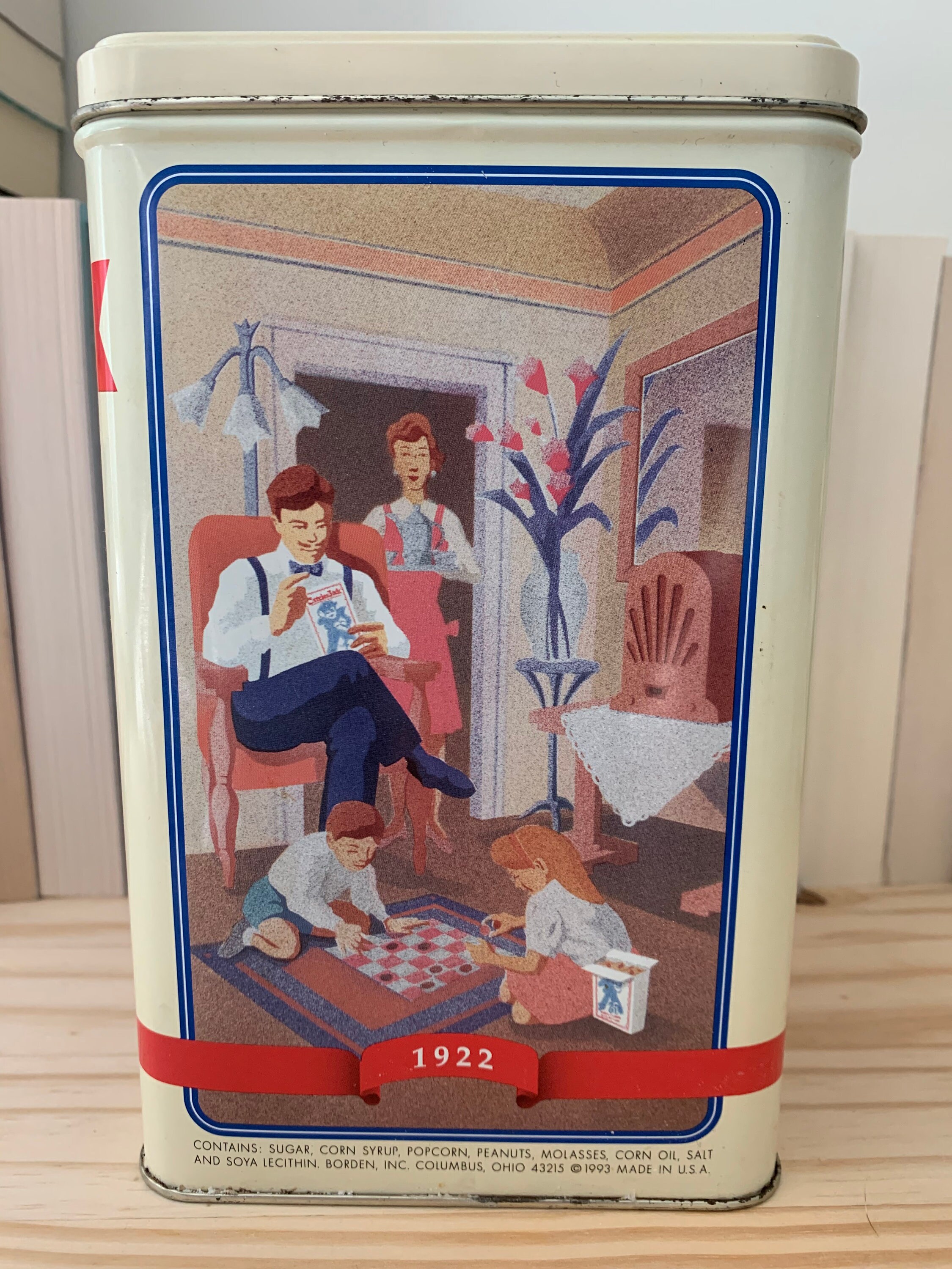 Vintage Cracker Jack Tin Celebrating 100 Years of Fun 1893-1993