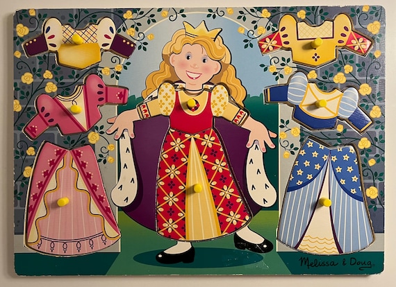 strapless open back dress Disney Princess Belle Magnetic Dress-Up Play Set by Melissa & Doug # 5 –  Little Wonder World main image 0
