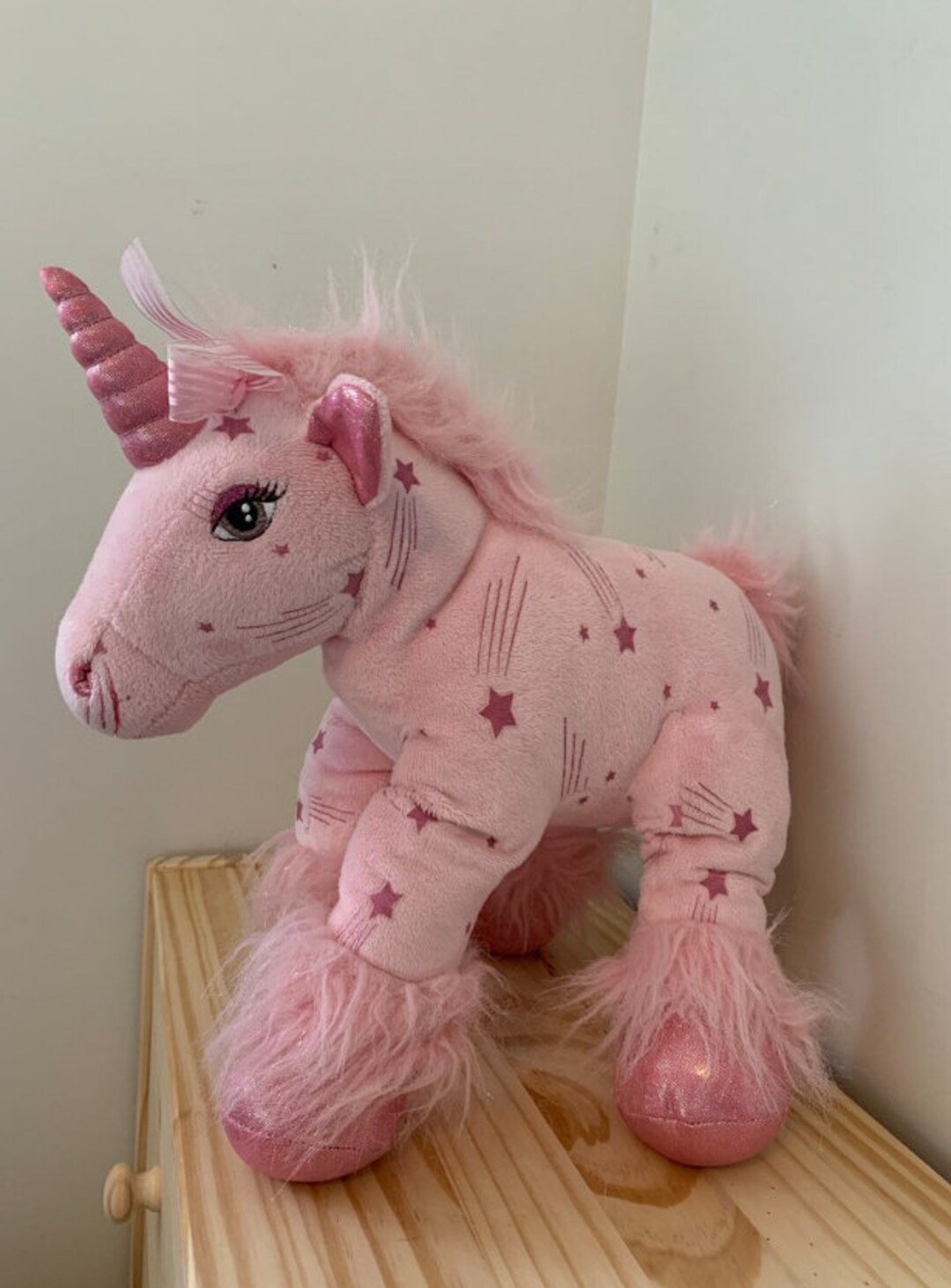 Vintage Build-a-bear Rare Pink Unicorn, Clydesdale Horse