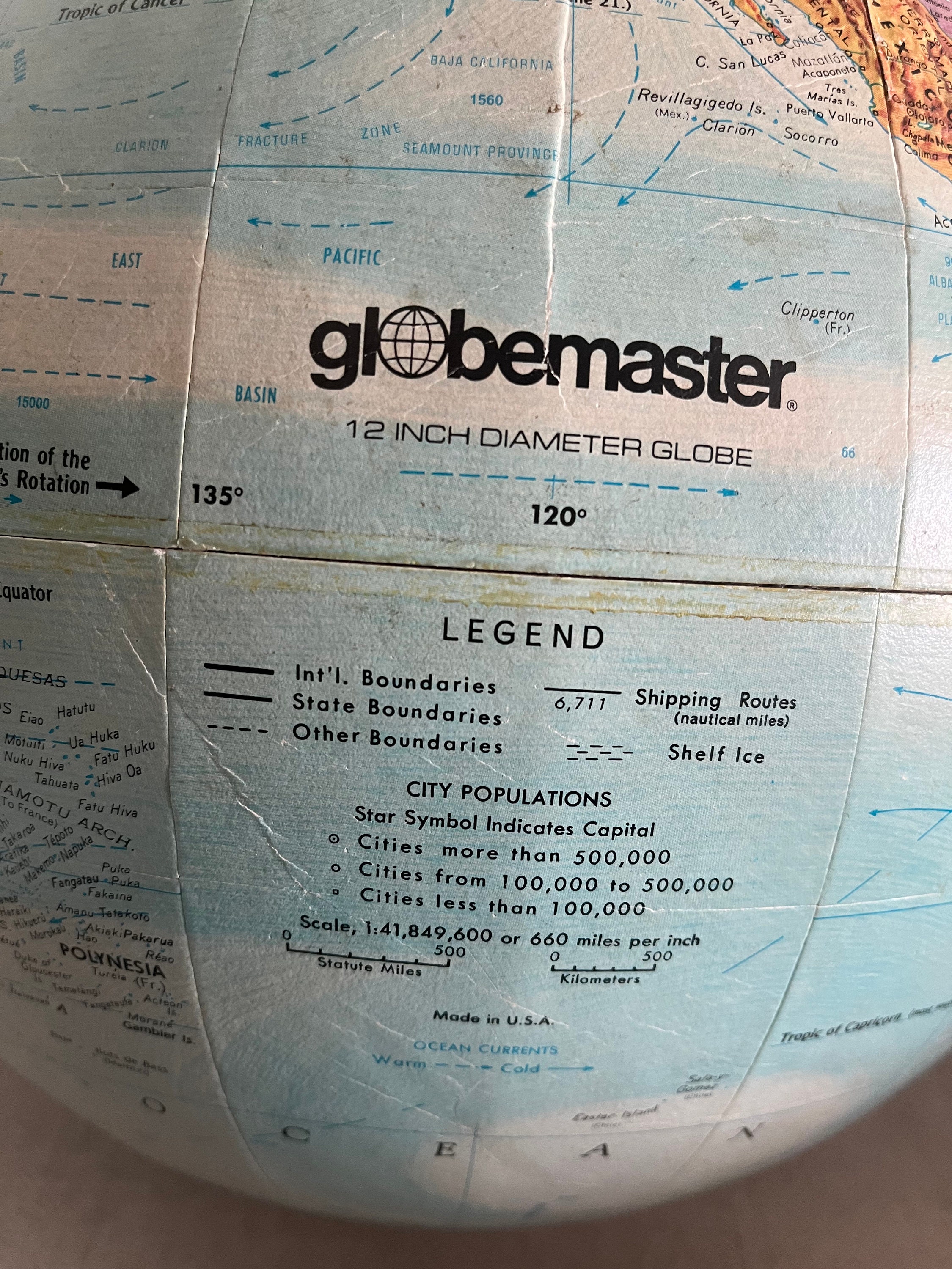Vintage 1993 Globe Without Stand for Unique Decor Projects