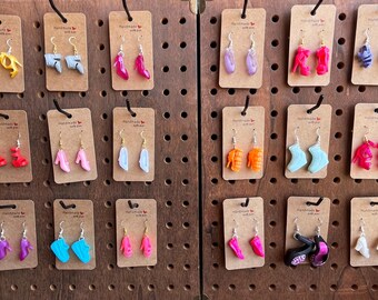 Pair of Handmade Jewelry 11” Doll Shoe Earrings