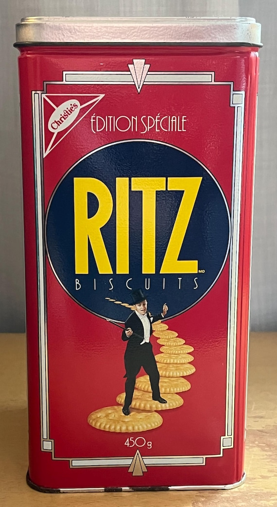 Vintage 1990 Special Edition Christie's Ritz Cracker Tin “puttin
